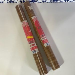 Vintage con-tact adhesive paper rolls wood floor look 18’x20ft double rolls